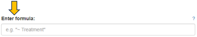 Enter factor formula for Comparison