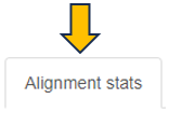 Alignment stats panel