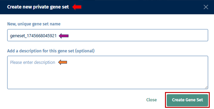 Create your Gene sets