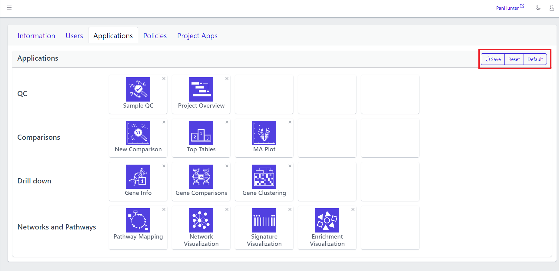 Highlighting Save Options