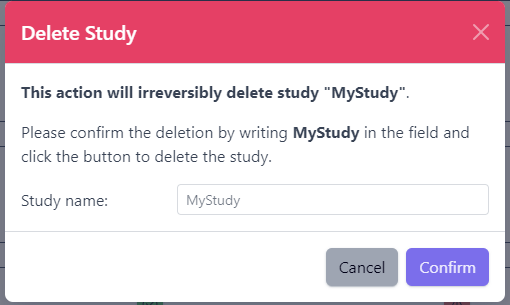 Delete Study