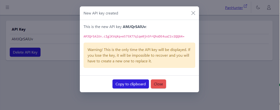 Api Key Reveal