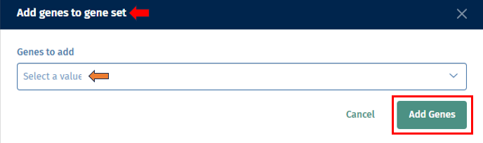 Add genes to the geneset