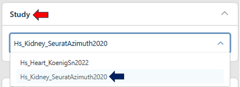 Study selection panel