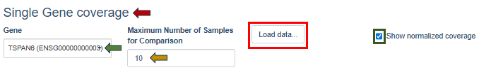 Gene selection option Gene selection option
