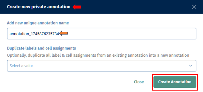 Create New Annotations Create New Annotations