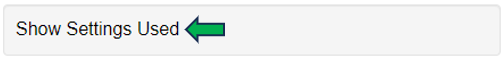 Show settings used option Show settings used option