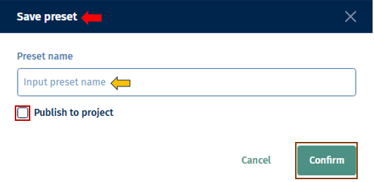 Threshold manager save as settings Threshold manager save as settings